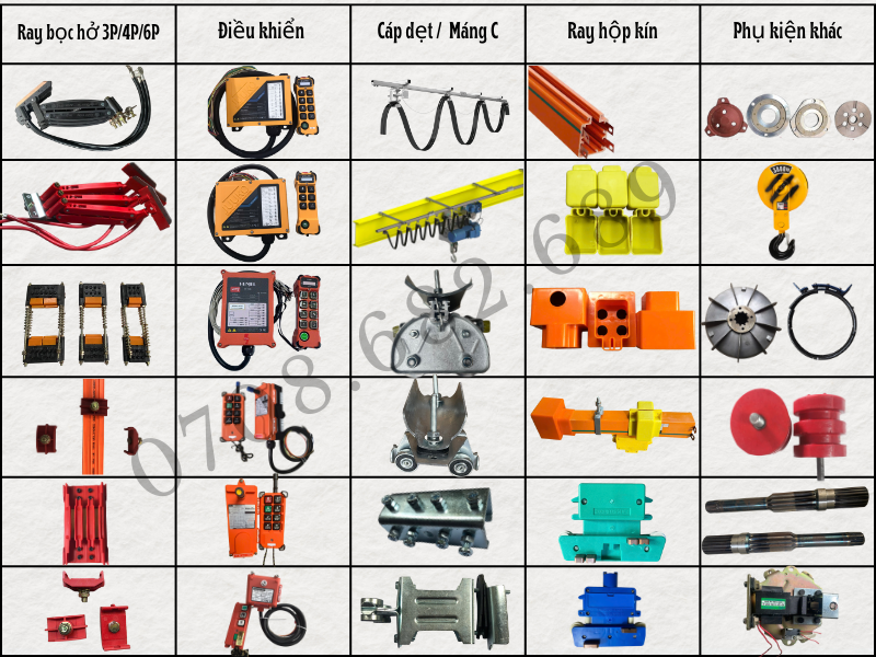 THIẾT BỊ PHỤ TÙNG CẦU TRỤC